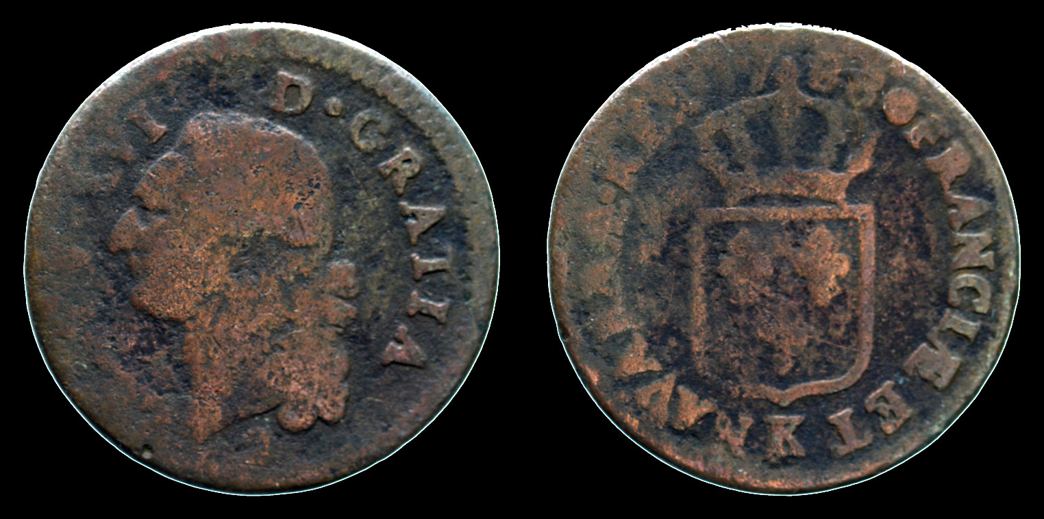 Francja, 1 Sol 1788 K, m. Bordeaux, Ludwik XVI