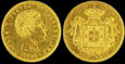 Portugalia, 5 000 Reis 1860, Piotr V, Au,917, w.8,87 g