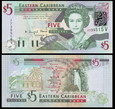 EAST CARIBBEAN ST / SAINT VINCENT, 5 DOLLARS (2003) Pick 42v