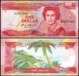 EAST CARIBBEAN STATES / DOMINICA, 1 DOLLAR (1985-88), Pick 17d
