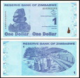 ZIMBABWE, 1 DOLLAR	2009, seria AA, Pick 92