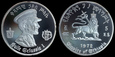 Etiopia, 5 Dollars 1972, Ag, Cesarz Hajle Selassie I