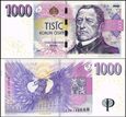 CZECHY, 1000 KORUN 2008, seria L, Pick 25