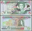EAST CARIBBEAN STATES - M - MONTSERRAT 5 DOLLARS (1994) Pick 31m