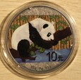 10 YUAN CHINY  PANDA 2016 - OXYDA - KOLOR MENNICZA 30 GRAM