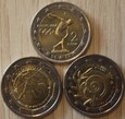 2 EURO GRECJA  2004 - 2011  ZESTAW  3 MONET 