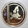 100 EURO - WIZERUNEK BANKNOTU NA NUMIZMACIE 