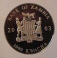 JAN PAWEŁ II WITNESS TO HOPE - 1000 KWACHA  2003 ZAMBIA  GCN PR 70 