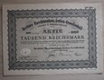 AKCJE , OBLIGACJE  AKTIE -1000 REICHSMARK -BERLIN 1932 