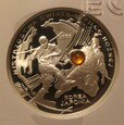 10 złotych  2002 KOREA - JAPONIA Z BURSZTYNEM GCN PR 70  - RZADKA 