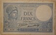 FRANCJA  DIX 10 FRANKÓW - FRANCS 1932 rok 