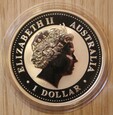 ROK KOGUTA  - 1 $ DOLLAR  AUSTRALIA 2005 - 1 OZ  SERIA LUNAR I 1 