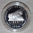 1$ USA 1994 P - KOBIETY W  ARMII USA - PROOF 