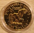 USA 1 $ 1974  EISENHOWER - ZŁOCONY , PLATEROWANY