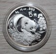 5 YUAN CHINY PANDA 1994 - 0,5 OZ 