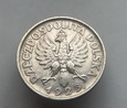 Moneta srebrna II RP 2 złote z 1925r. Bardzo ładna