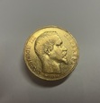 Moneta złota Francja 20 franków 1856r.