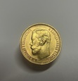 Moneta złota Rosja 5 rubli 1899r. Ładna