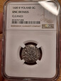 Zygmunt III Waza, trojak 1600, Lublin, srebro, NGC UNC det.