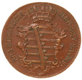 Sachsen Gotha Altenburg, 3 Pfennige 1761  Fryderyk III Cu