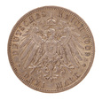 Niemcy. Kaiserreich, Schwarzburg Son. 3 Marki 1909 Karl Ag