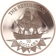 Niue, 10 Dollars 1992 Fregata Żaglowiec Marynistyka Ag