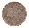 Francja, 5 Franków 1868 Napoleon III Ag