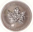 Kanada, 5 Dollars 1999 Liść Klonowy Królik 1 Oz Ag 999