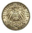 Niemcy. Kaiserreich, Sachsen Weimar Eisenach, 3 Marki 1910