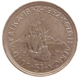 RPA, 5 shillings 1952 Jerzy VI Fregata Żaglowiec Ag