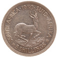 RPA, 5 shillings 1950 Jerzy VI Ag