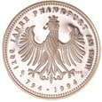 Niemcy, Medal - Sztabka, Johann Christian Senckenberg Ag 999 PROOF