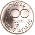 Węgry, 500 Forint 1988 Mundial Piłka Nożna Ag