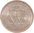 Weimar, 3 Reichsmark 1930 D Rheinstrom