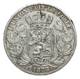 Belgia, 5 Franków 1873 Leopold II Ag