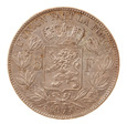 Belgia, 5 Franków 1873 Leopold II Ag