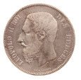 Belgia, 5 Franków 1873 Leopold II Ag