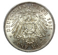 Niemcy. Kaiserreich, Bayern, 5 Marek 1911 Luitpold Ag