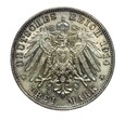 Niemcy. Kaiserreich, Bayern, 3 Marki 1914 Ludwig III