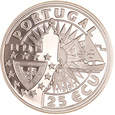 Portugalia, 25 Ecu 1997 Magellan Fregata Marynistyka Ag