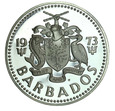 Barbados, 10 Dolarów 1973 Neptun Ag