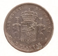 Hiszpania, 5 Pesetas 1885 Alfonso XIII Ag