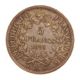 Francja, 5 Franków 1875 Trzecia Republika Ag