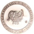 Hiszpania, 2000 Pesetas 1990 Olimpiada Sport Ag 