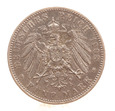 Niemcy. Kaiserreich, Sachsen Meiningen, 5 Marek 1908 Georg II Ag