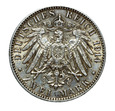 Niemcy. Kaiserreich, Hamburg, 2 Marki 1914 Ag