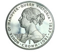 Gibraltar, Crown 1993 Królowa Wiktoria Ag