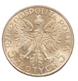 II RP, 5 złotych 1934 Głowa Kobiety Ag