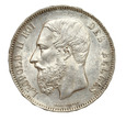 Belgia, 5 Franków 1875 Leopold II Ag