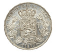 Belgia, 5 Franków 1875 Leopold II Ag